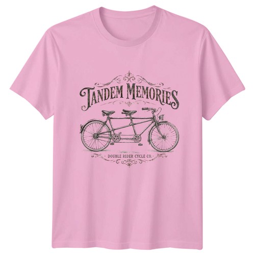 Vintage tandem fahrrad shirt - fahrrad, t-shirt