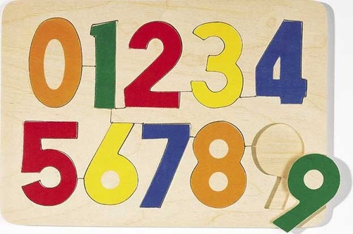 Einlegepuzzle zahlen - einlegepuzzle,