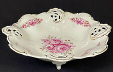 WEIMAR ROSE große FUßSCHALE Schale Prunkschale Durchbruchschale THÜRINGEN 32cm