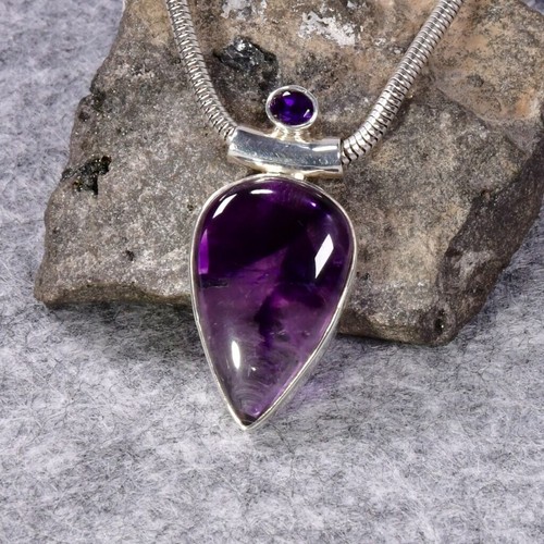 Amethyst anhänger 925er - anhänger,,