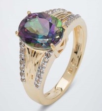 Ring 925 Silber bicolor Mystic