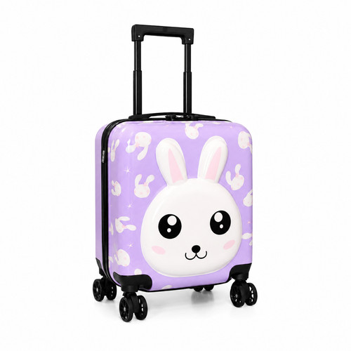Kinderkoffer hase lila rosa - hase,