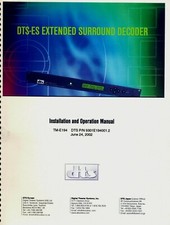 Bedienungsanleitung [pdf-Datei] # dts # DTS-ES Ex. Surround Decoder # englisch