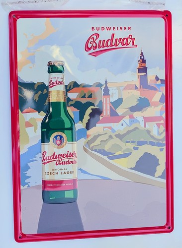 Blechschild budweiser budvar - budweiser,