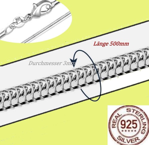 Schlangenkette 925er - ,