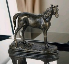 Eisenfigur Pferd Skulptur Figur Pferdefigur Tierfigur Statue Hengst Deko Guss