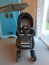 Kinderwagen Teutonia BeYou V3 London Sky grau Super Zustand