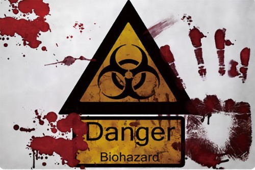Blechschild biohazard 20x30cm - blechschild,