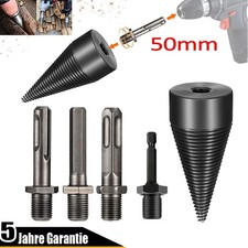 Brennholzbohrer Holzspaltbohrer Holzspalter Kegelspalter Für Bohrmaschine 50mm