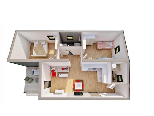 5qm bungalow tiny house - 80,5qm,