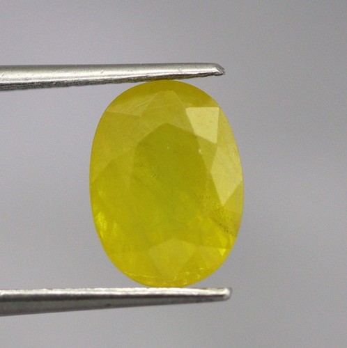 Oval gelbsaphir natur - gelbsaphir,