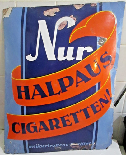Antikes emailleschild nur - antikes, emailleschild"nur