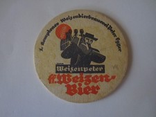 1   VK- Bierdeckel aus Kempten, 1. Kemptener Weizenbierbr. Peter Egger
