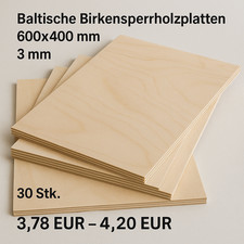 600x400 mm, 3 mm, 30 Stk |