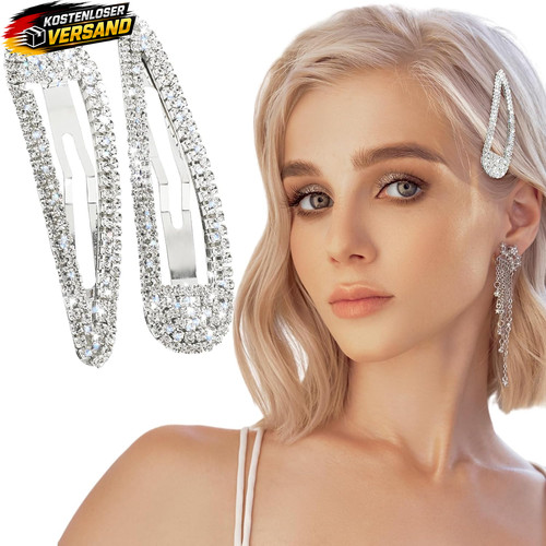 Strass haarspangen damen 2er - damen,