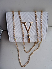 Wunderschöne Kunstleder Tasche klein Weiß