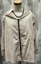 Hopsack Jacke gummiert glanz