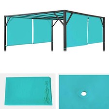 B-Ware Ersatzbezug für Dach Pergola Pavillon Beja 3x3m, türkis-blau