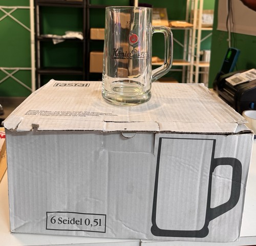 Königpilsener bierkrug - 6x,