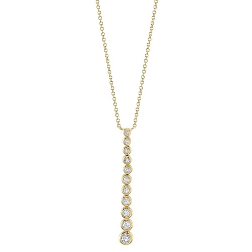 Diamond journey halskette 14k - diamond,
