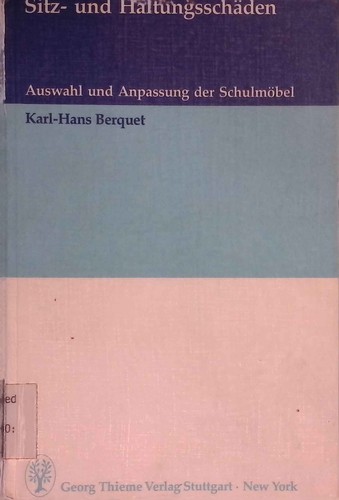 Sitz und haltungsschäden - sitz-,