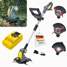 Gebraucht Akku Rasentrimmer Freischneider Motorsense mit 2Ah Akku und Ladegerät