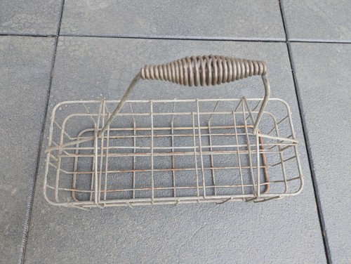 Vintage flaschen korb metall - vintage,