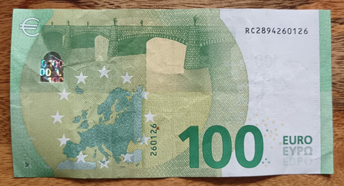 Euro 100 - banknote, rc