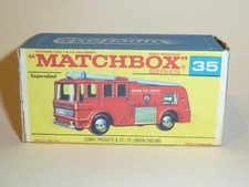 MATCHBOX SUPERFAST MERRYWEATHER FIRE ENGINE No. 35, Original Box