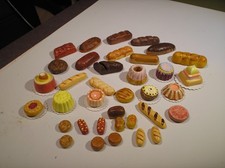 Konv. 36 x Brot und Kuchen für die Puppenküche Bäckerladen