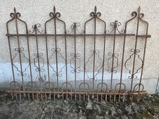Zaun, Schmiedeeisen, antik (insgesamt vier verfügbar), mehr als 2 m lang