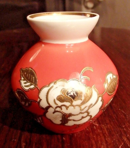 Wallendorf vase orange - wallendorf, *