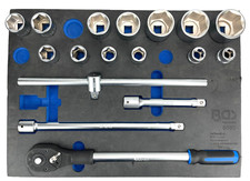 BGS Werkstattwageneinlage 3/3: Steckschlüssel-Satz Antrieb Innenvierkant unvolls