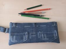 70er Schulmäppchen Federmäppchen Vintage Jeans Ufo Pencil Bag Mäppchen 