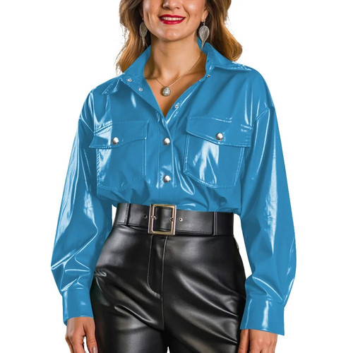 Langärmeliges button hemd - button, up
