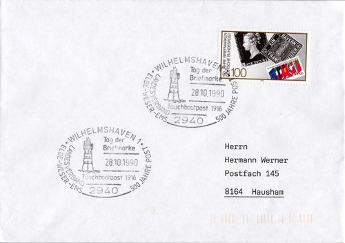 Brief sst tag der - sst, briefmarke