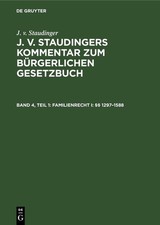 Familienrecht I: ?? 1297-1588
