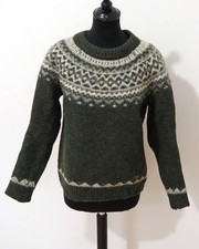 Icewear Island Norweger Strick Pullover Grösse M Damen Wolle Handarbeit S413