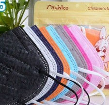 FFP2 Masken Kind  bunt farbig blau rot lila grün orange weiß schwarz Kinder  ?