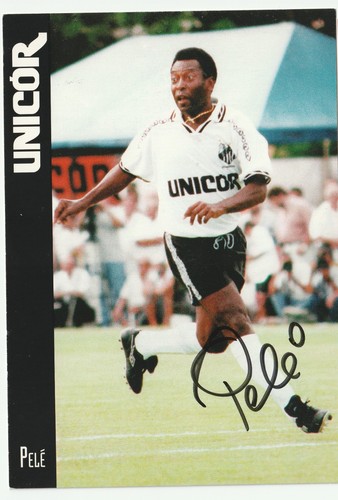 Pelé autogrammkarte saúde - pelé,