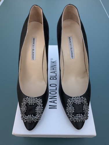 Manolo blahnik hangisi schwarz - hangisi,