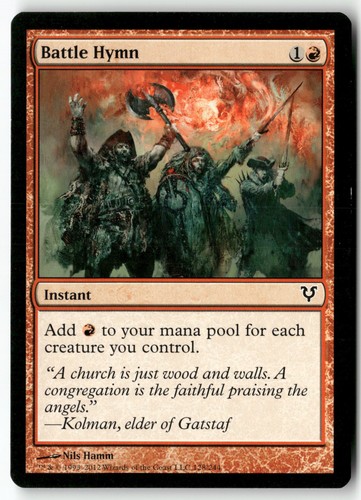 Mtg battle hymn - battle, avacyn