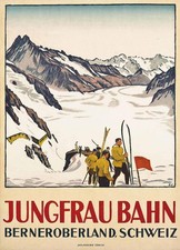 Werbeplakat Jungfrau Bahn