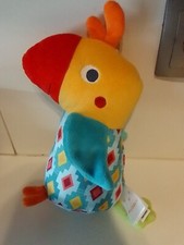 Pusblu Vogel Stehend Plüsch Kuscheltier Kakadu Papagei