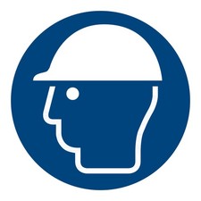 Gebotszeichen Kopfschutz