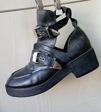 Jeffrey Campbell Plateau Stiefel Sandale 39 weiches Leder