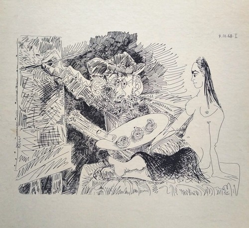 Picasso 1969 lithographie - picasso,