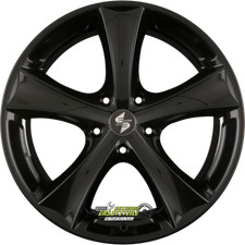 2x Etabeta Tettsut black shiny 9x19 ET20 - LK5/120 ML72.6 Felge Alu