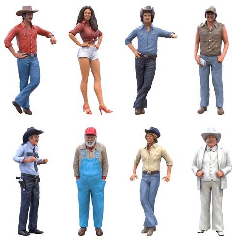 Cowboys und farmer figuren set - und,