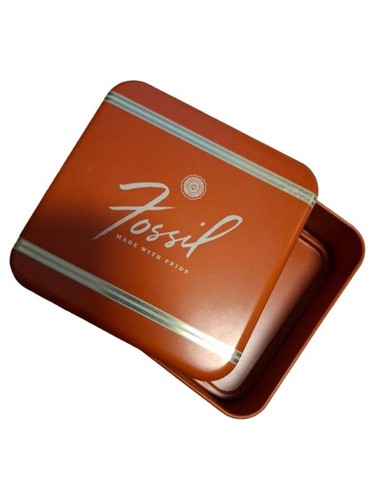 Fossil blechdose vintage - fossil,